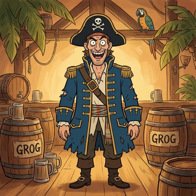 Персонаж мультфильма «Остров сокровищ» (СССР) — AI промт для Nano Banana Pro