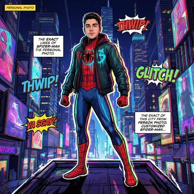 Персонаж мультфильма «Паутина вселенной» — AI промт для Nano Banana Pro