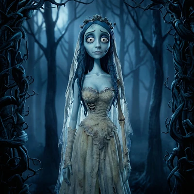 Персонаж мультфильма «Труп невесты» — AI промт для Nano Banana Pro