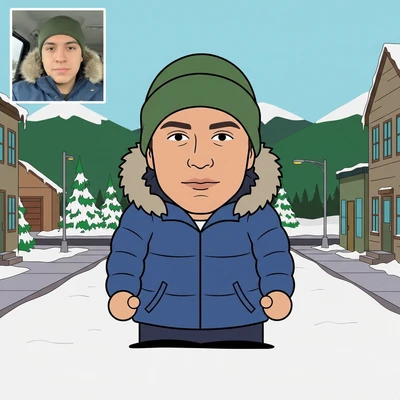 Персонаж мультфильма «Южный Парк» — AI промт для Nano Banana Pro