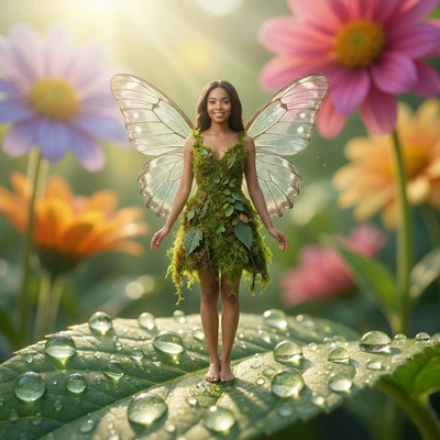 Персонаж сказки о Дюймовочке — AI промт для Nano Banana Pro