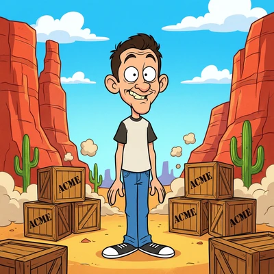 Персонаж в стиле 'Looney Tunes' — AI промт для Nano Banana Pro