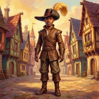 Персонаж в стиле мультфильма 'Кот в сапогах' — AI промт для Nano Banana Pro