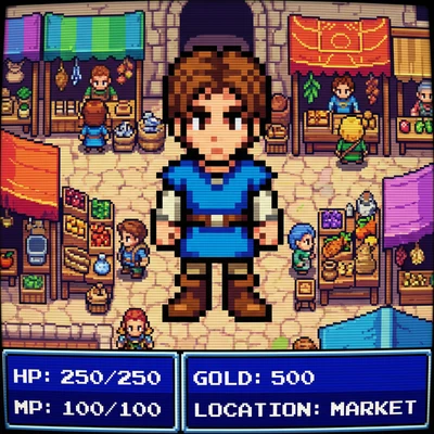 Пиксельный герой 90-х — AI промт для Nano Banana Pro