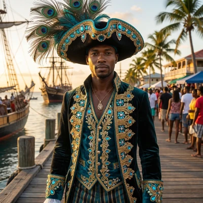Пират карибского карнавала — AI промт для Nano Banana Pro