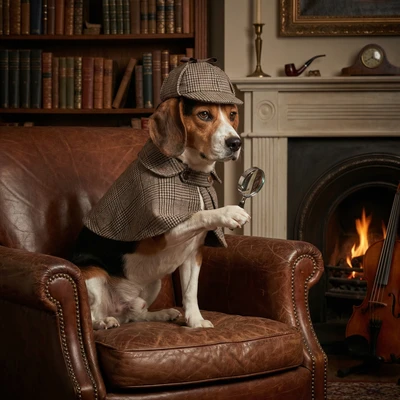 Питомец — Детектив с Бейкер-стрит — AI промт для Nano Banana Pro