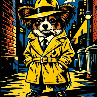 Питомец — Детектив в стиле Дика Трейси — AI промт для GPT Image 1.5