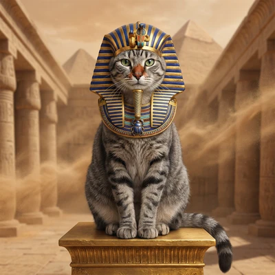 Питомец — Древнеегипетский Сфинкс — AI промт для Nano Banana Pro
