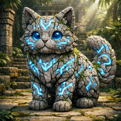 Питомец — Древний Дух Камня — AI промт для GPT Image 1.5