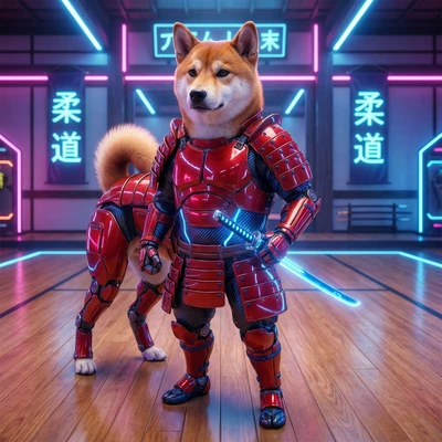 Питомец — Кибер-самурай — AI промт для Nano Banana Pro