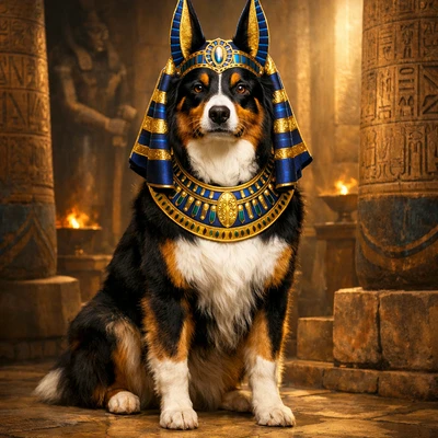 Питомец в образе египетского бога Анубиса — AI промт для GPT Image 1.5