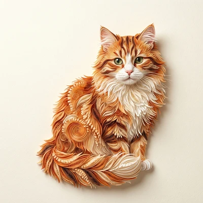 Питомец в стиле бумажного квиллинга — AI промт для Nano Banana Pro