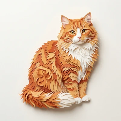 Питомец в стиле бумажной скульптуры — AI промт для Nano Banana Pro