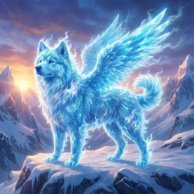 Питомец в стиле Ледяного Феникса — AI промт для Nano Banana Pro