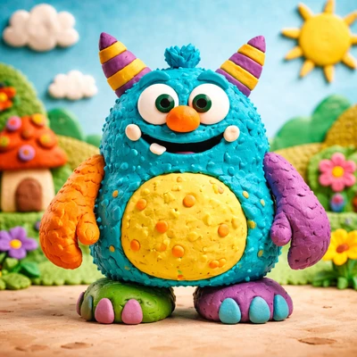 Пластилиновый мир: Персонаж мультфильма — AI промт для GPT Image 1.5