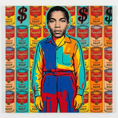 Поп-арт портрет Энди Уорхола — AI промт для Nano Banana Pro