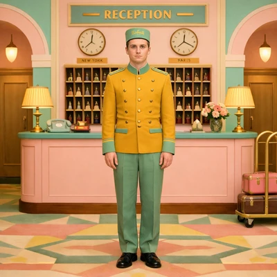 Постер фильма в стиле Уэса Андерсона — AI промт для GPT Image 1.5