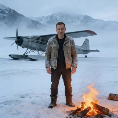 Постер: Исследователь севера — AI промт для Seedream 4.5