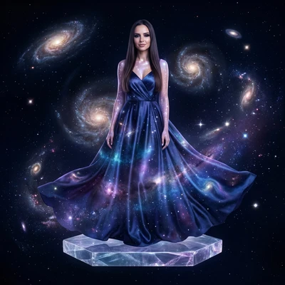 Повелительница Звездных Созвездий — AI промт для Nano Banana Pro