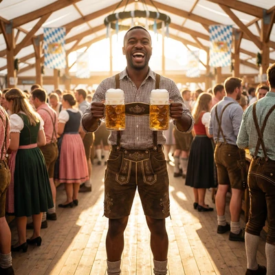 Праздник в стиле Октоберфест — AI промт для Nano Banana Pro