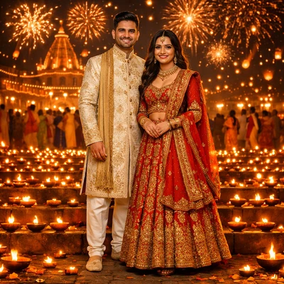 Празднование Дивали в Индии — AI промт для GPT Image 1.5