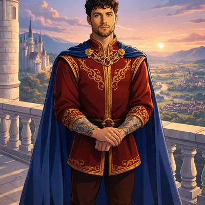 Принц из классического мультфильма — AI промт для GPT Image 1.5