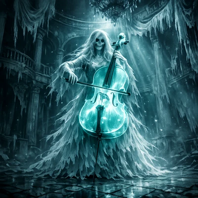 Призрачный виолончелист — AI промт для GPT Image 1.5