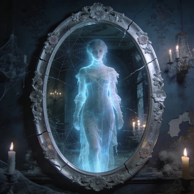 Призрак из старинного зеркала — AI промт для Seedream 4.5