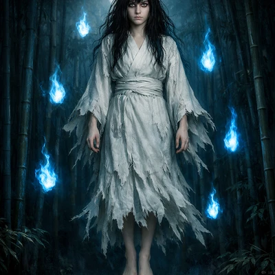 Призрак из японской легенды Кайдана — AI промт для GPT Image 1.5