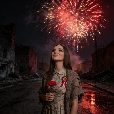 Призрак мая 1945 — AI промт для Seedream 4.5