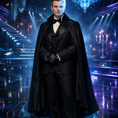 Призрак оперы в неоновом театре — AI промт для GPT Image 1.5