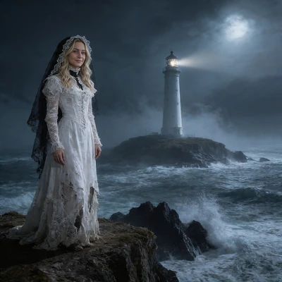 Призрак северного маяка — AI промт для Seedream 4.5