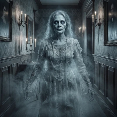 Призрак викторианского особняка — AI промт для Nano Banana Pro