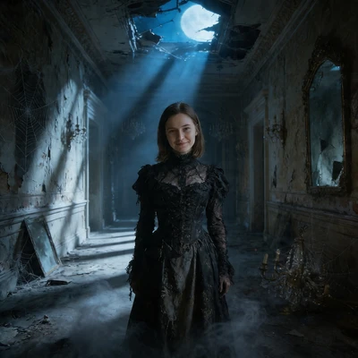 Призрак заброшенного дома — AI промт для Seedream 4.5