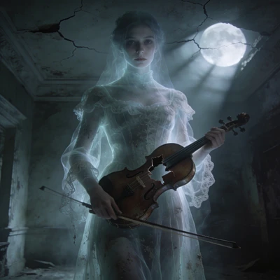 Призрак заброшенного оперного театра — AI промт для Seedream 4.5