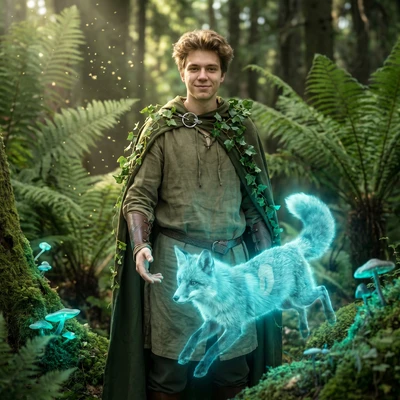 Призыватель магических зверей — AI промт для Nano Banana Pro