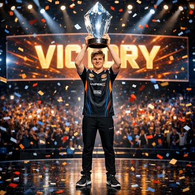 Профессиональный геймер-чемпион — AI промт для GPT Image 1.5