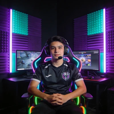 Профессиональный киберспортивный стример — AI промт для Seedream 4.5