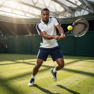 Профессиональный теннисист: Обложка игры — AI промт для Nano Banana Pro