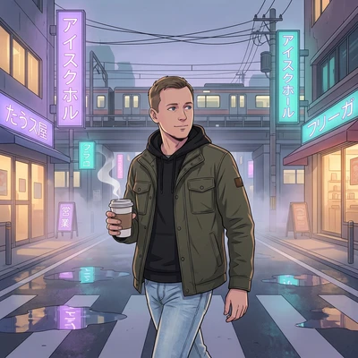 Прогулка в стиле Лоу-фай — AI промт для Nano Banana Pro