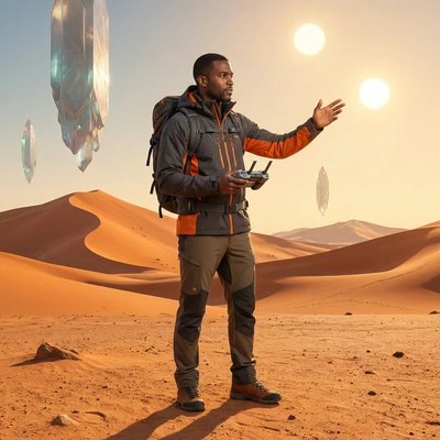 Путеводитель по другой планете — AI промт для Nano Banana Pro