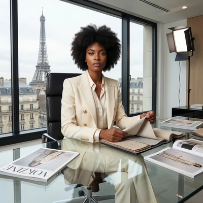 Редактор модного журнала (Editor-in-Chief) — AI промт для Nano Banana Pro