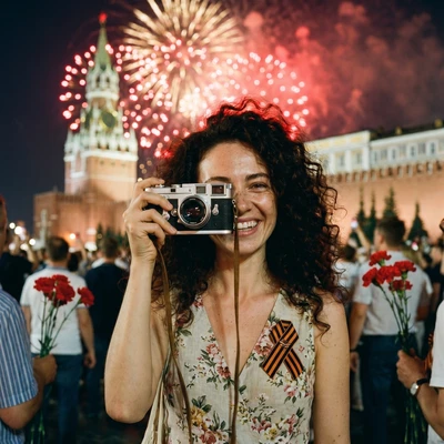 Репортер праздника Победы — AI промт для Nano Banana Pro