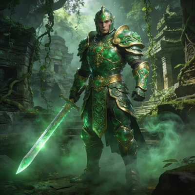 Рыцарь Нефритового Ордена — AI промт для Seedream 4.5