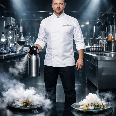 Шеф-повар молекулярной кухни — AI промт для GPT Image 1.5