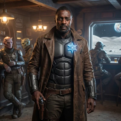 Шериф космического фронтира — AI промт для Nano Banana Pro