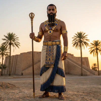 Шумерский царь древности — AI промт для Nano Banana Pro