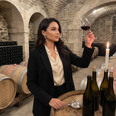 Сомелье в Старинном Шато — AI промт для Nano Banana Pro