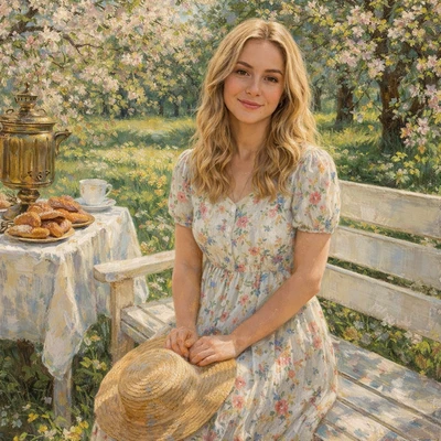 Советский импрессионизм: Майский полдень — AI промт для GPT Image 1.5