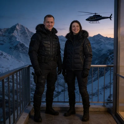 Спецагенты на Альпийском курорте — AI промт для Seedream 4.5